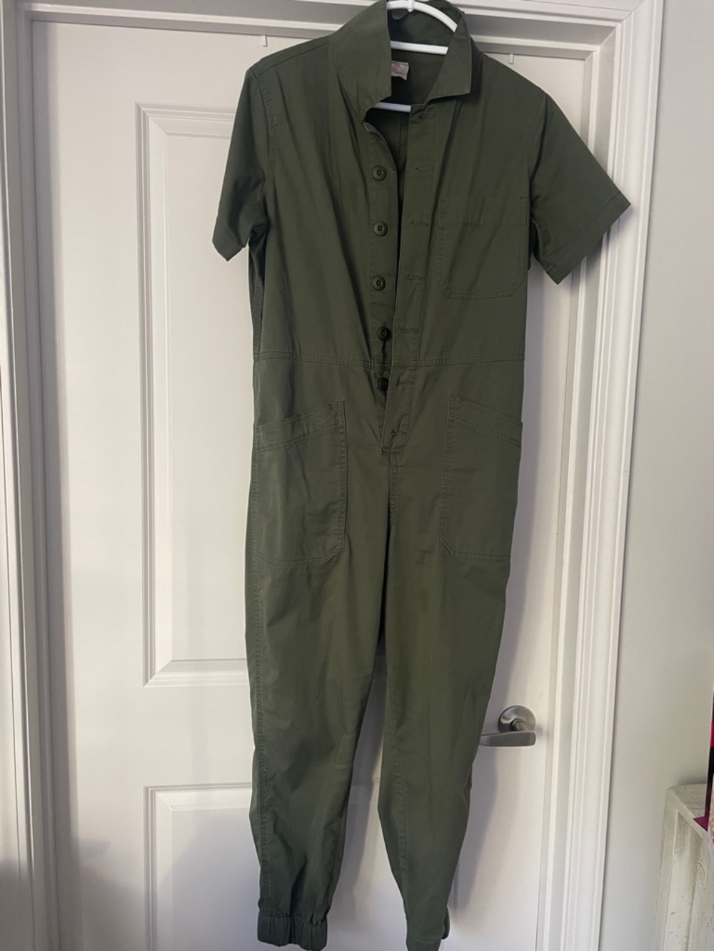 Olive Green Utility Jumpsuit